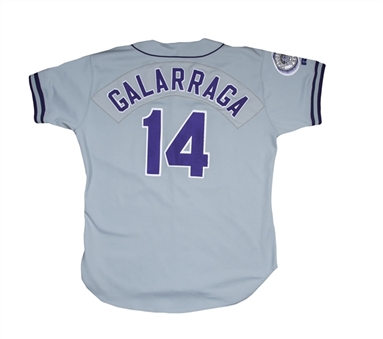 1993 Andres Galarraga Game Used Colorado Rockies Road Jersey With Inaugural Year Patch 